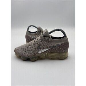 Nike Womens Air Vapormax Flyknit 849557-202 Gray Lace Up Sneaker Shoes Size 7